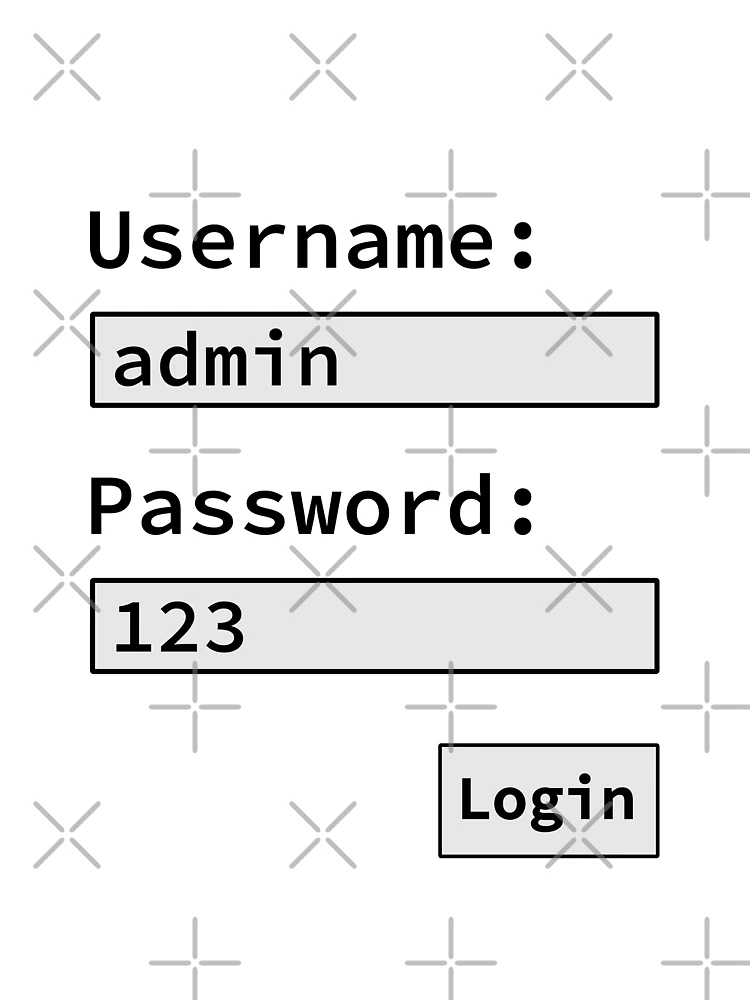 Thumbnail 3 of 3, Scarf, Login Form, Username Admin Password 123, Software Developer, Software Engineer, Computer Science, Programmer, Programming Humor, Light designed and sold by Max-Wear.