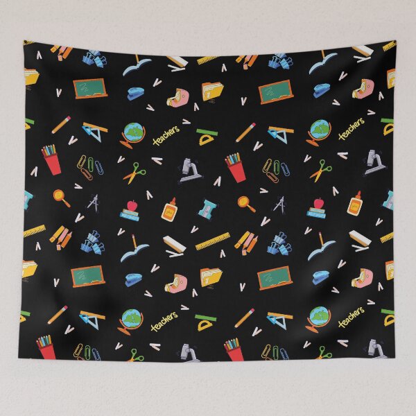 Item preview, Teachers tools print pattern designed and sold by NikitaAg.