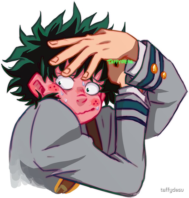 "Deku" Stickers by taffydesu | Redbubble