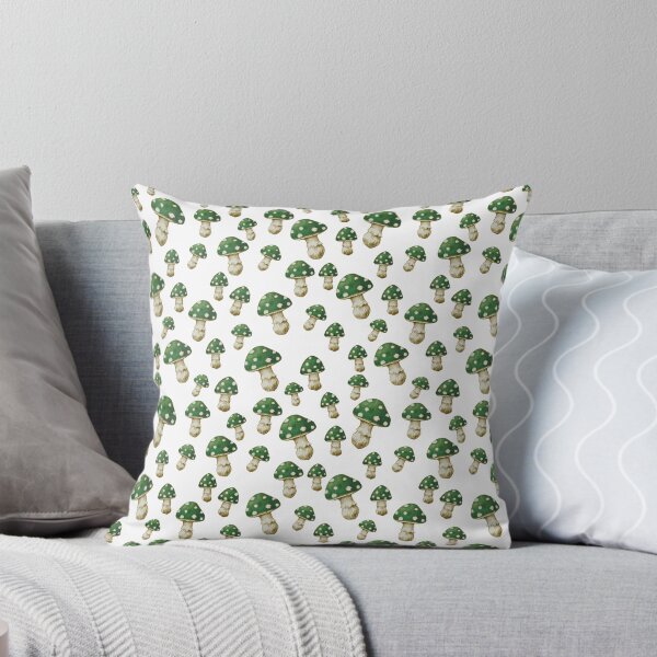 Item preview, Mushrooms in Green designed and sold by ThistleandFox.