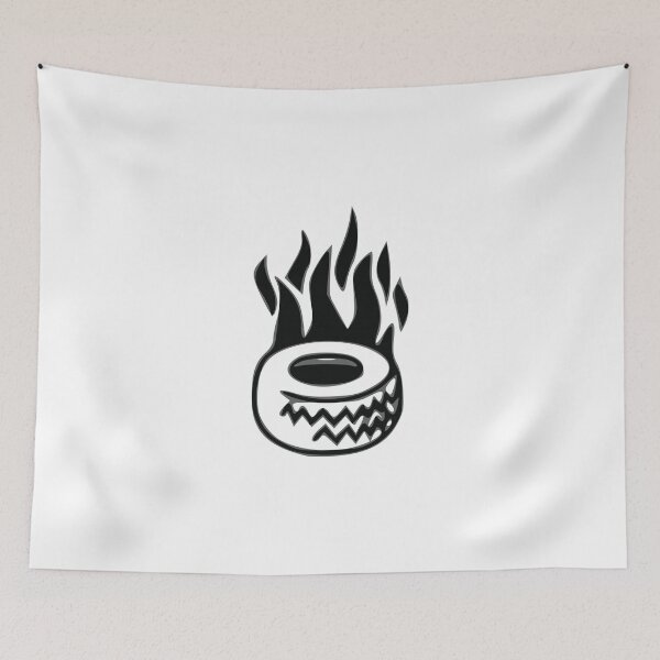 Item preview, Tyre in flames designed and sold by binti163.