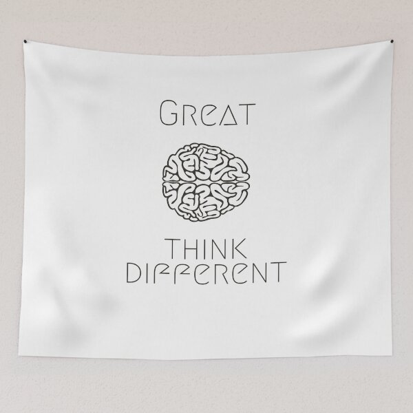 Item preview, great minds think different designed and sold by CrazyFace5.