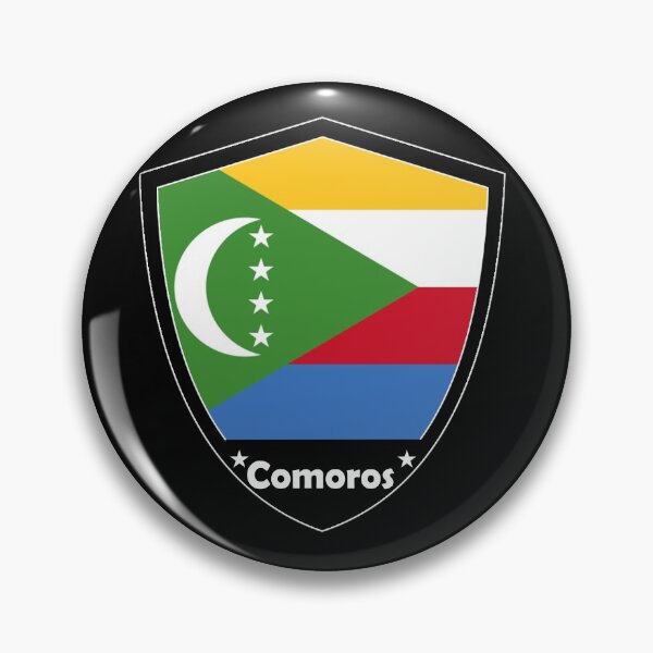 Item preview, Comoros Flag Badge designed and sold by Gina-Driada.