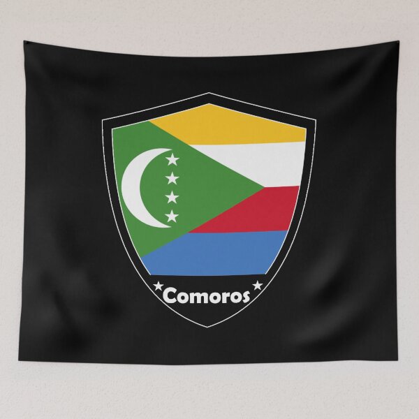 Item preview, Comoros Flag Badge designed and sold by Gina-Driada.
