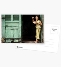 Girl with Red Spoon 0102 Postcards