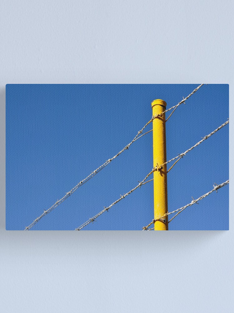 Alternate view of Yellow on Blue Canvas Print