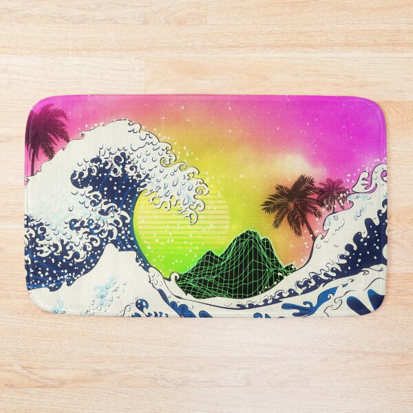 Item preview, Big waves and palm trees designed and sold by AnnArtshock.