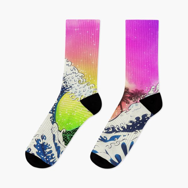 Item preview, Big waves and palm trees designed and sold by AnnArtshock.