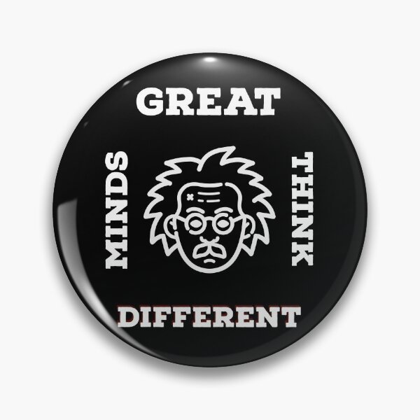 Item preview, great minds think differrent designed and sold by CrazyFace5.