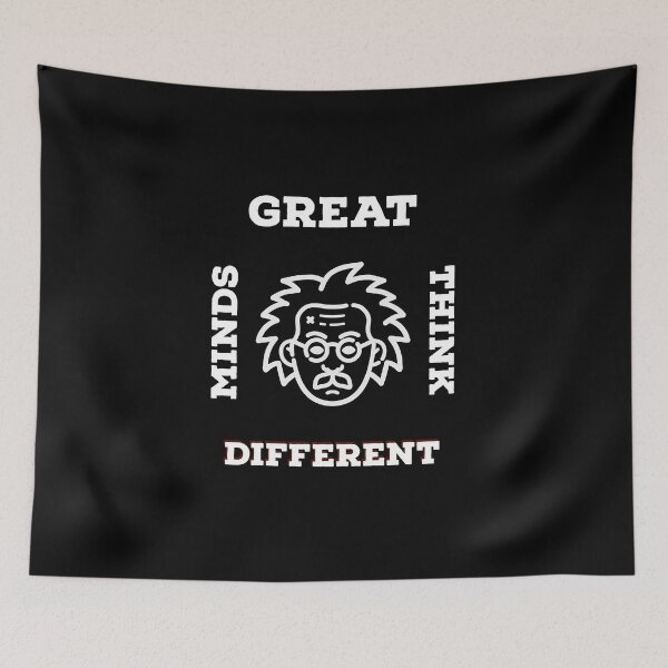 Item preview, great minds think differrent designed and sold by CrazyFace5.