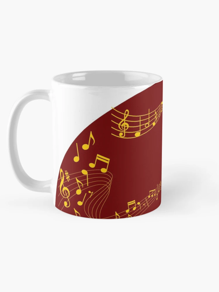 Thumbnail 5 of 6, Coffee Mug, Music Notes Pattern designed and sold by PRB1989.