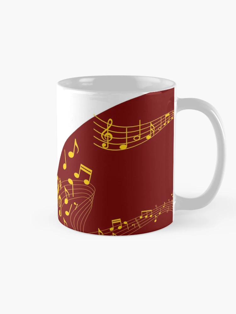 Thumbnail 3 of 6, Coffee Mug, Music Notes Pattern designed and sold by PRB1989.