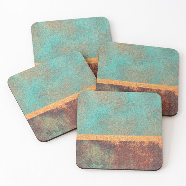 Item preview, Blue Green Gold Abstract designed and sold by BilgePaksoylu.
