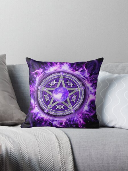 Item preview, Purple Moon Pentagram designed and sold by k9printart.