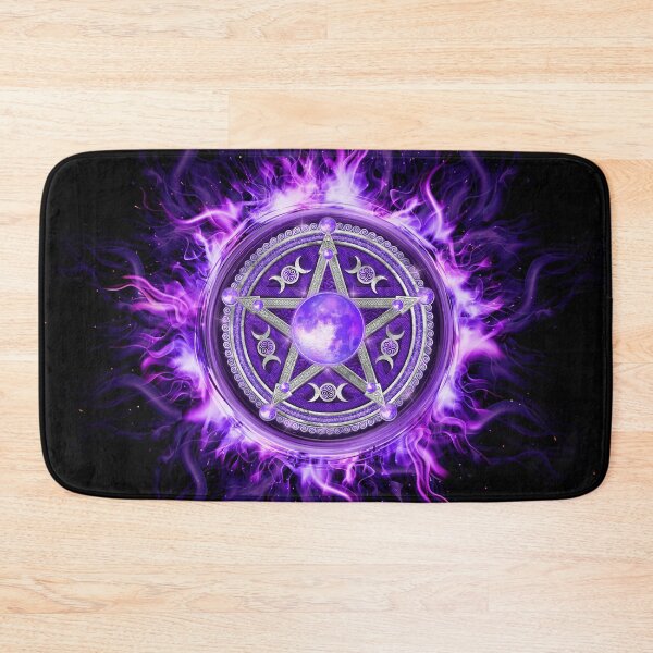 Item preview, Purple Moon Pentagram designed and sold by k9printart.