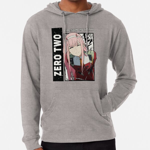 Zéro deux, chérie dans le Franxx, anime wifu, Sweat à capuche léger