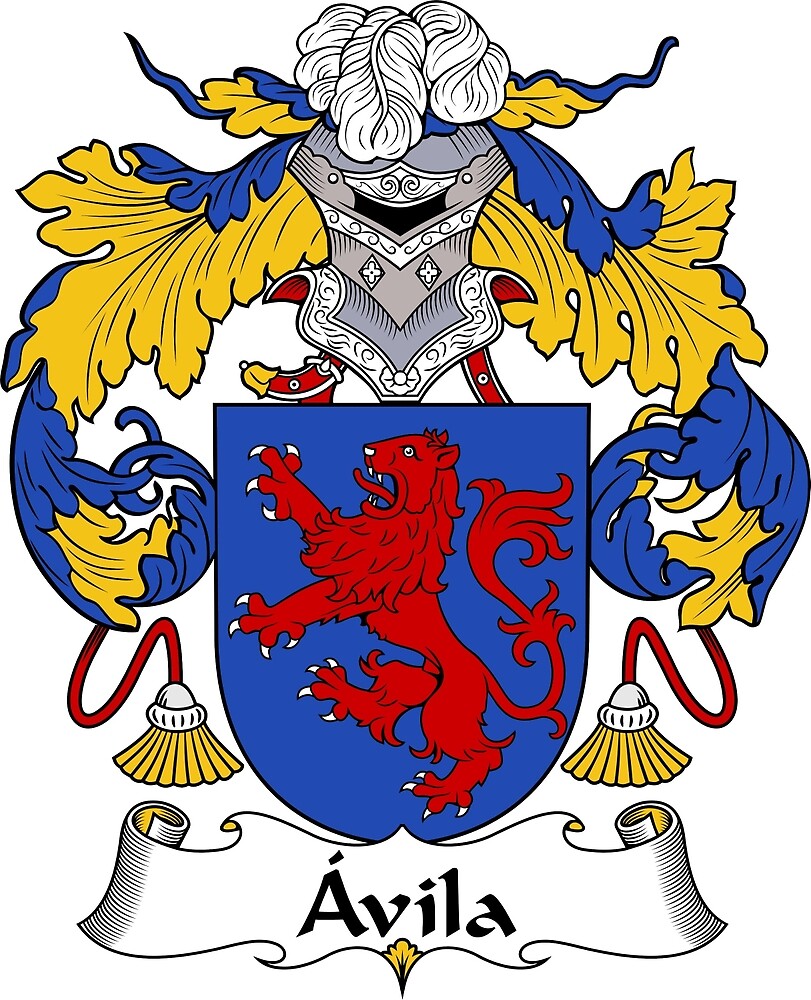 avila-coat-of-arms-family-crest-by-william-martin-redbubble