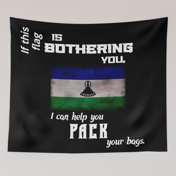 Item preview, Sotho flag - pack your bags designed and sold by 2Girls1Shirt.
