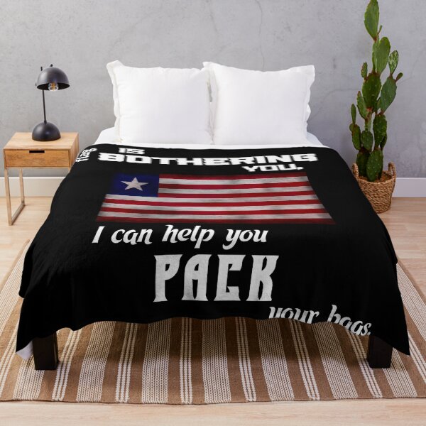 Item preview, Liberian flag - pack your bags designed and sold by 2Girls1Shirt.