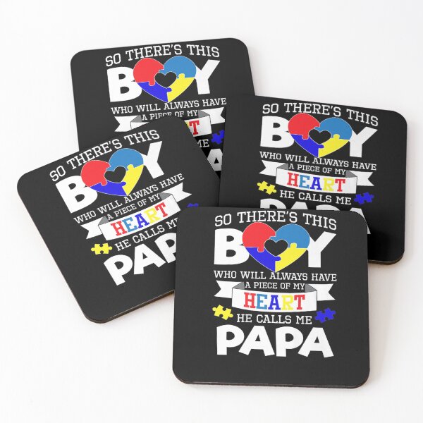 Item preview, Autistic Boy Papa Shirt Autism Awareness Piece Of My Heart designed and sold by HammonArt.