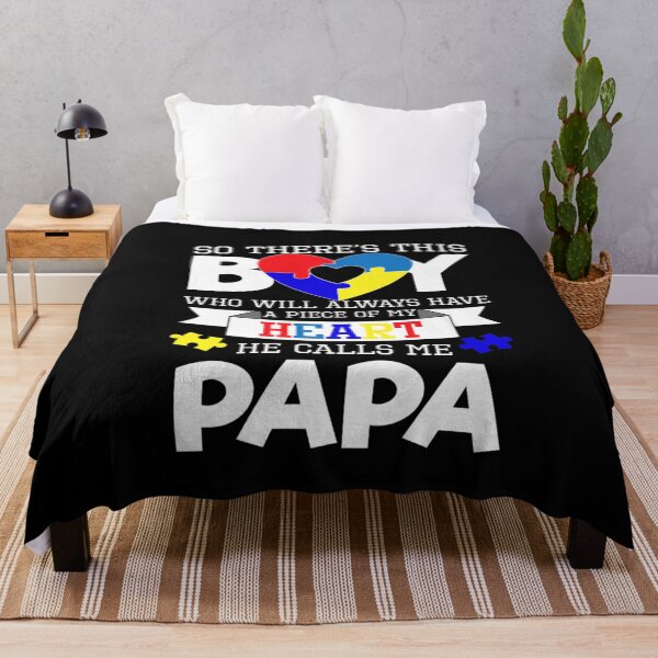 Item preview, Autistic Boy Papa Shirt Autism Awareness Piece Of My Heart designed and sold by HammonArt.