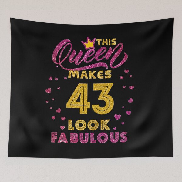 Item preview, This Queen Makes 43 Look Fabulous womens this queen,makes 43,look fabulous,43rd birthday designed and sold by davidcgonzale.