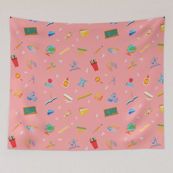 Item preview, Teachers tools print pattern designed and sold by NikitaAg.