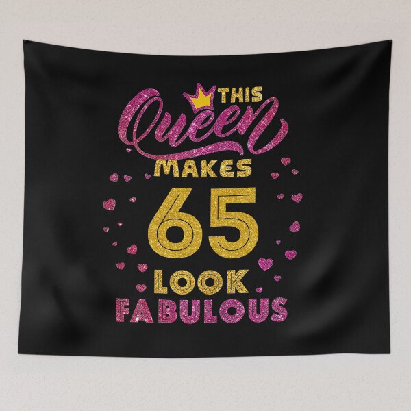 Item preview, 65th queen 65th Birthday Women Fabulous Queen 65 and fabulous,65th birthday girl princess crown pink, designed and sold by davidcgonzale.