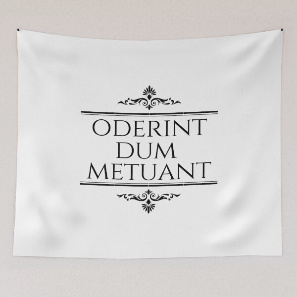 Item preview, Oderint Dum Metuant - Let Them Hate So Long As They Fear - Latin Phrases - Stacked Black designed and sold by ElementJourney.