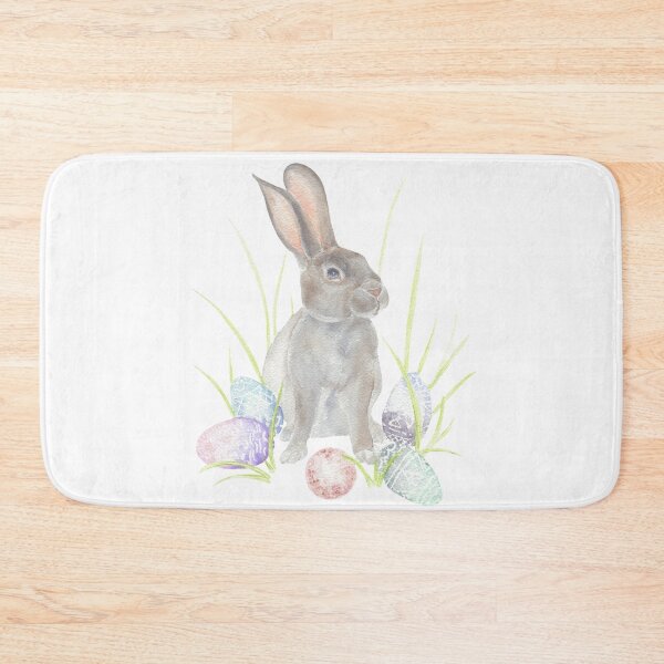 Item preview, Easter Bunny with Pastel Eggs designed and sold by paintingbetween.
