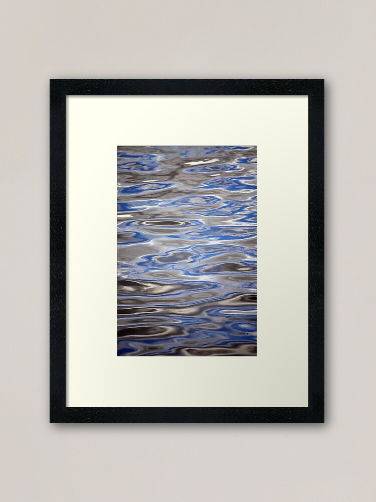 Alternate view of Watery Abstract Framed Art Print
