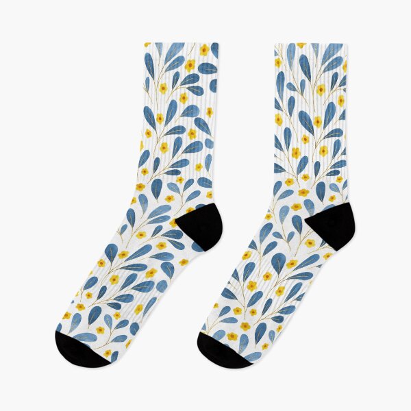 Artikelvorschau, Springtime Floral | Blue and Yellow entworfen und verkauft von RebeccaFlaherty.