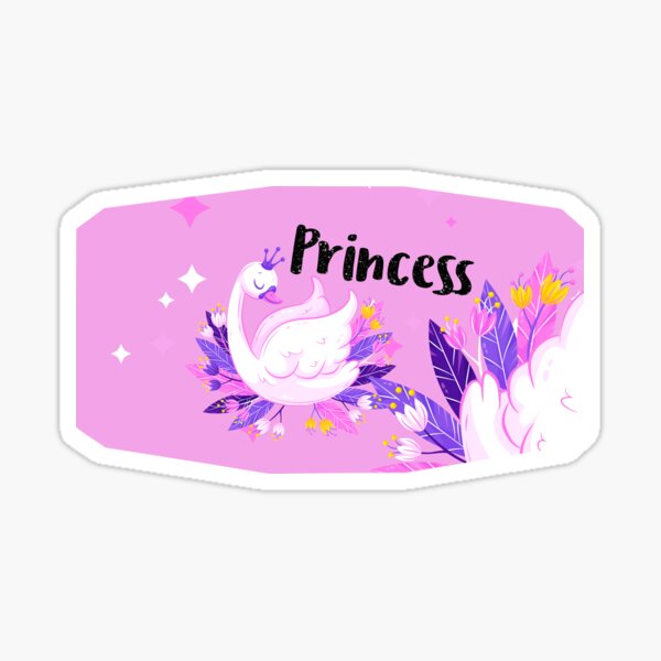 Item preview, Princess Swan Kids Face Mask designed and sold by DesignbyCAFS.