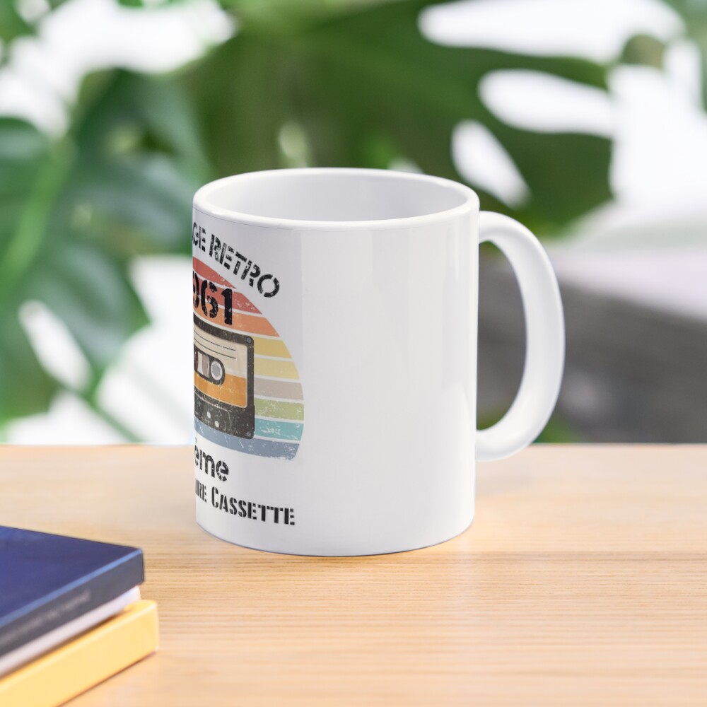 60eme Anniversaire Cassette Vintage Retro 1961 60 Ans Cadeau Mug By Galaxystoredz Redbubble