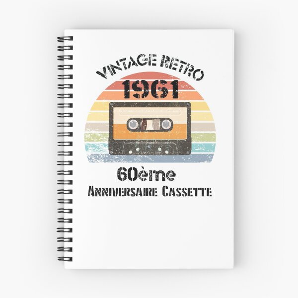 Item preview, 60ème Anniversaire Cassette Vintage Retro 1961 60 Ans Cadeau  designed and sold by GalaxyStoreDZ.