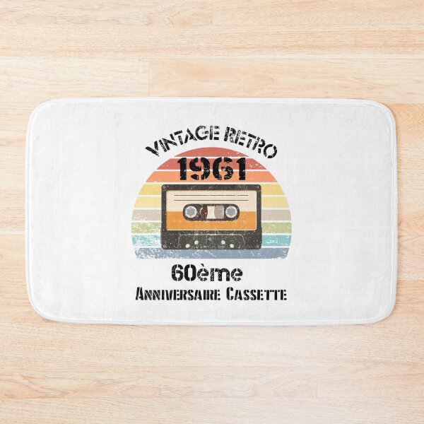 Item preview, 60ème Anniversaire Cassette Vintage Retro 1961 60 Ans Cadeau  designed and sold by GalaxyStoreDZ.