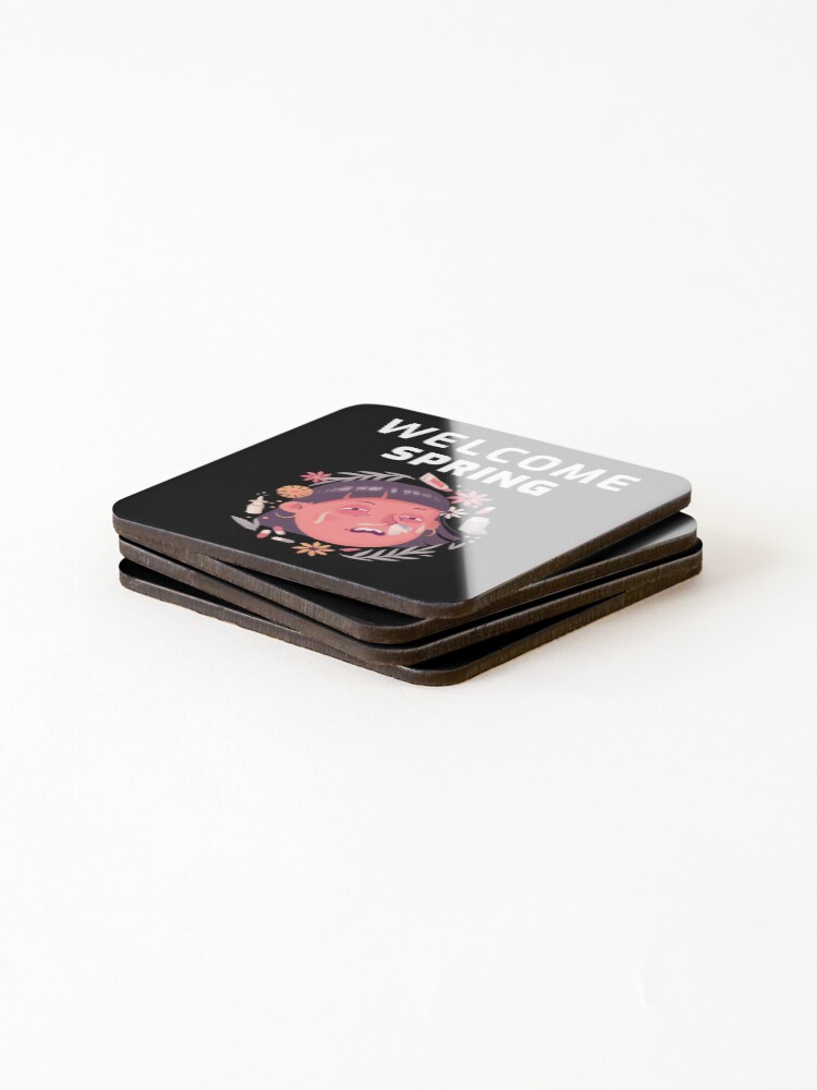 Thumbnail 4 of 5, Coasters (Set of 4), Welcome Spring designed and sold by PunchlineFactor.
