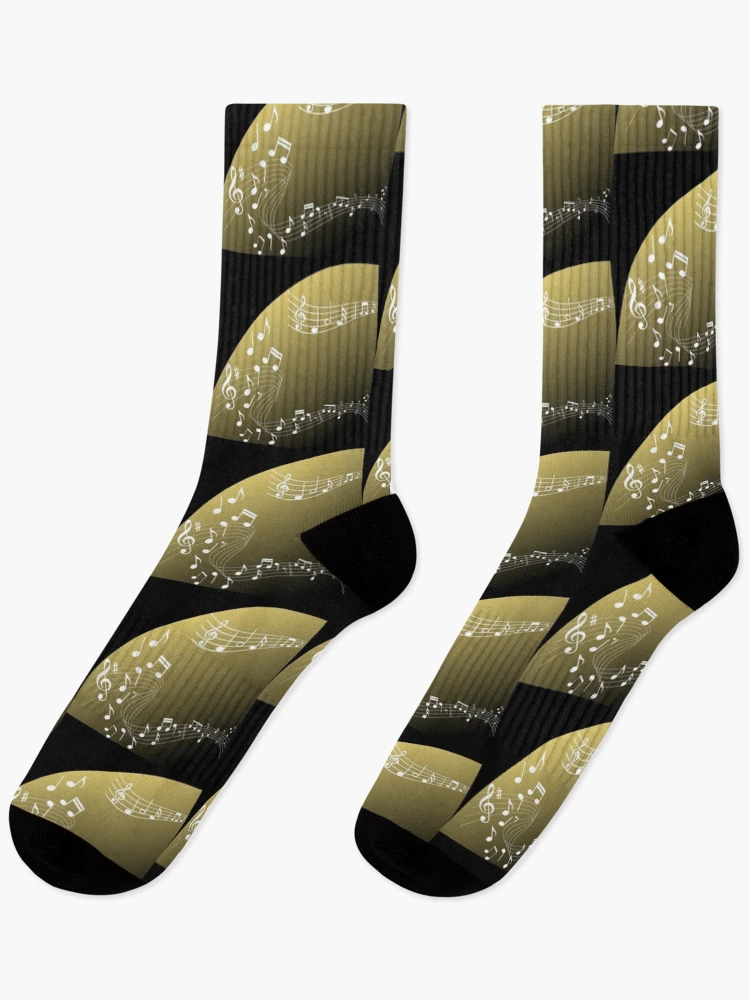 Thumbnail 1 of 5, Socks, Music Notes Pattern designed and sold by PRB1989.