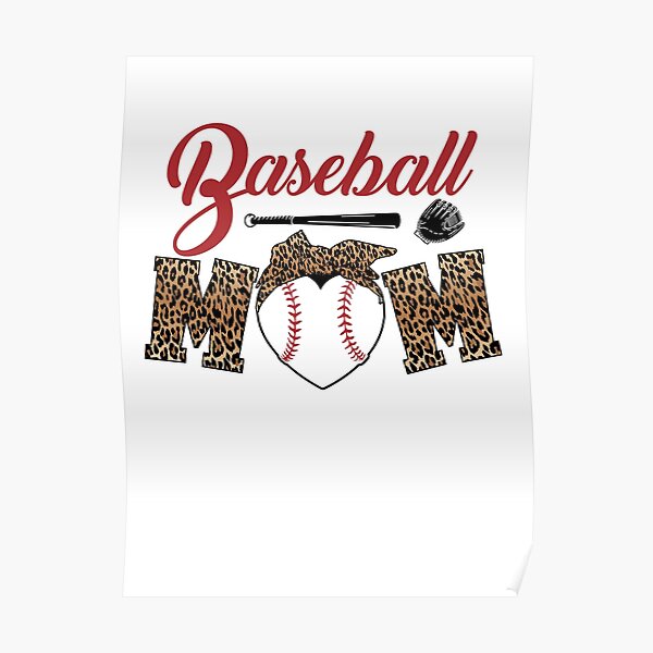 Softball Mom Leopard Funny Baseball Mom Mother S Day 2021 Youth T