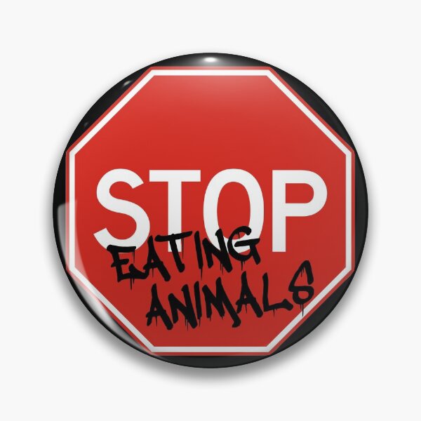 Item preview, Stop Eating Animals - Stop Sign designed and sold by LongTunnel.