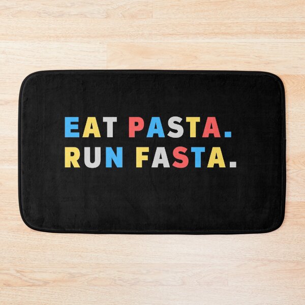Item preview, Funny Running Eat Pasta Run Fasta  designed and sold by Sujitra  Romyen.