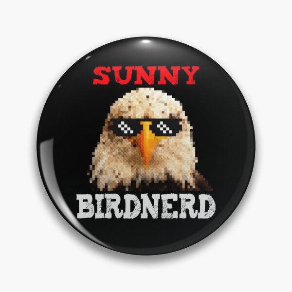 Item preview, Sunny Birdnerd Eagle with Sunglasses Pixel Retro Bird designed and sold by emm-j.