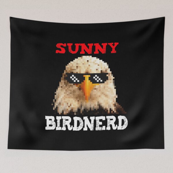 Item preview, Sunny Birdnerd Eagle with Sunglasses Pixel Retro Bird designed and sold by emm-j.