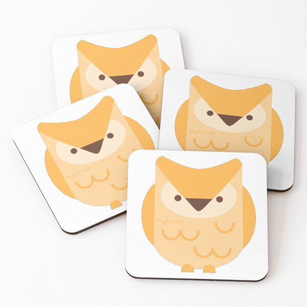 Item preview, Yellow night owl print item designed and sold by Signaturestudio.