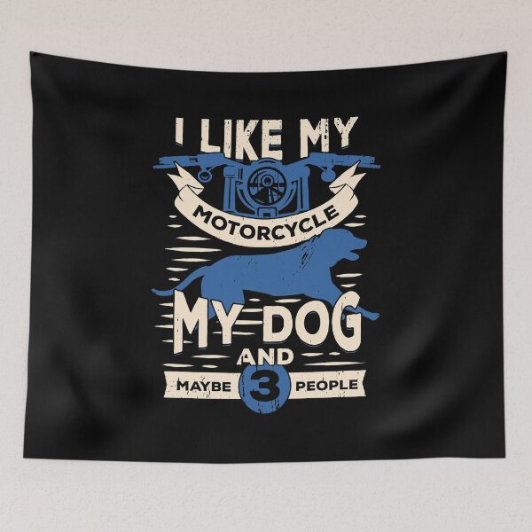 Item preview, I Like My Motorcycle My Dog And Maybe 3 People designed and sold by Marcid95.
