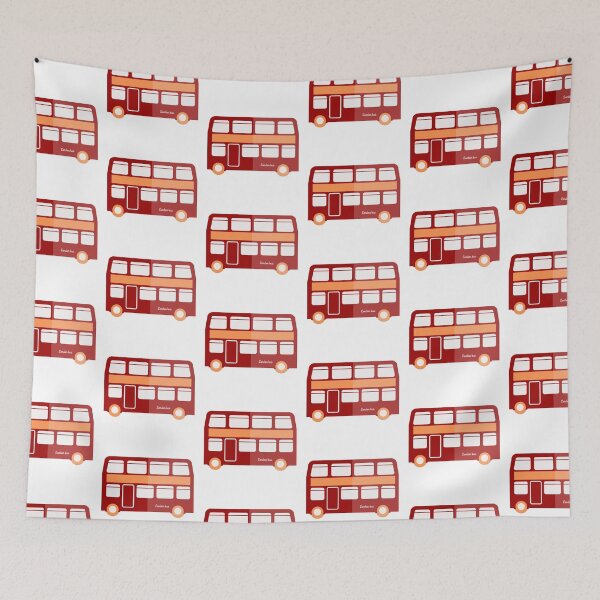 Item preview, Red London bus print item designed and sold by Signaturestudio.