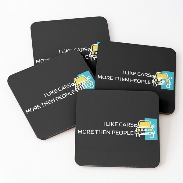 Item preview, I like cars more than people - Funny design for car lovers designed and sold by RandomDel.