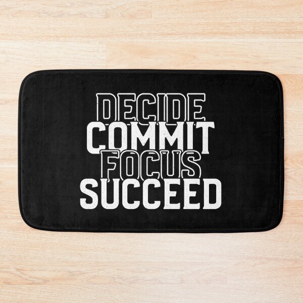 Item preview, Decide, Commit, Focus, Succeed designed and sold by YOYOCollection.