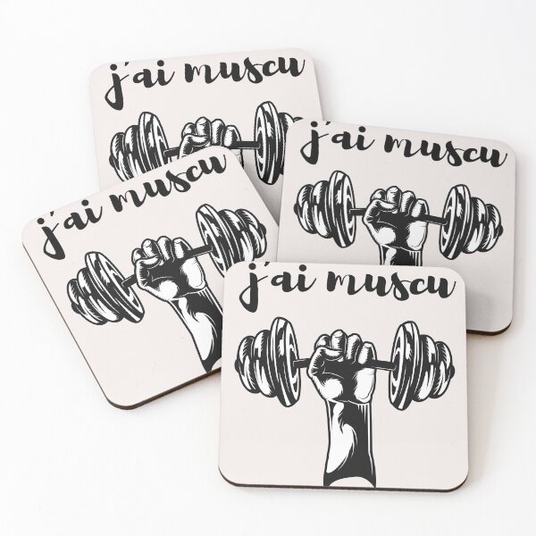 Item preview,  j'ai muscu  | gym gifts | musculation  designed and sold by store7azzouzi.