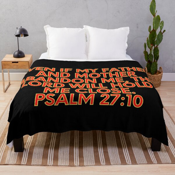 Artikelvorschau, Bibelvers Psalm 27:10 entworfen und verkauft von Prayingwarrior.